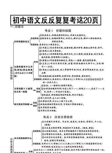 八年级上语文答题模式-教学网
