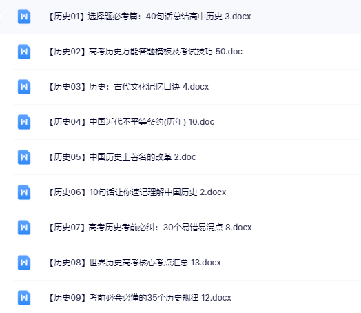 历史学习文档【2025最新SVIP整理版】-教学网