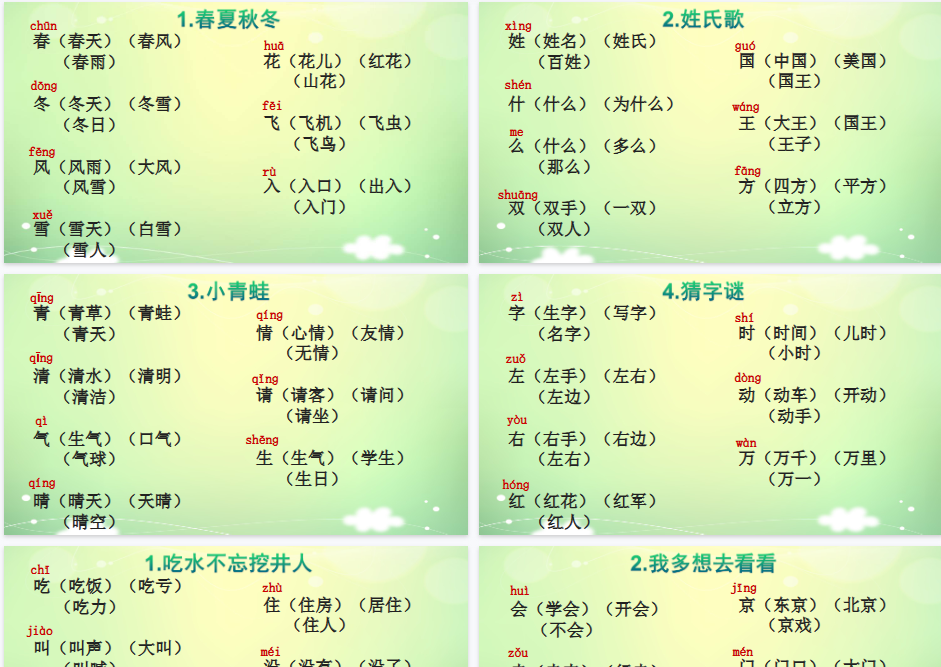 【30页完整版】生字组词大全资料【高清直接可打印】-教学网