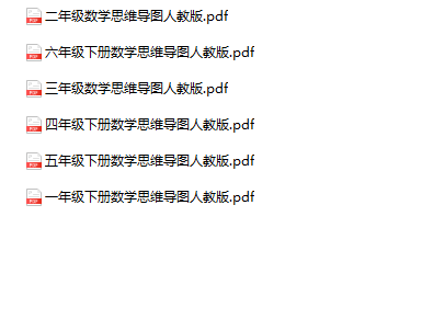 《数学思维导图》1-6年级下册人教版-教学网