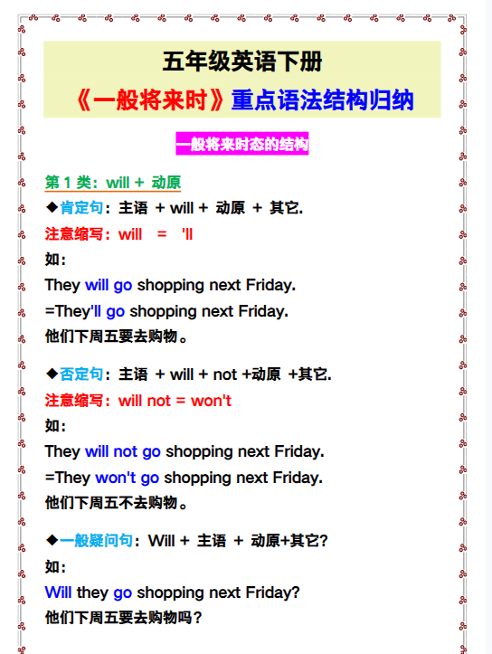 3份！语法归纳最新整理持续更新版-高清完整-教学网