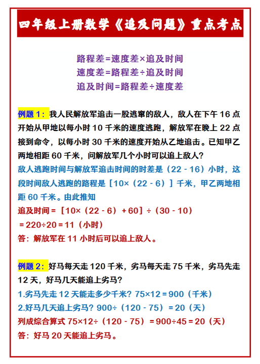 28份！追及问题最新整理持续更新版-高清完整-教学网