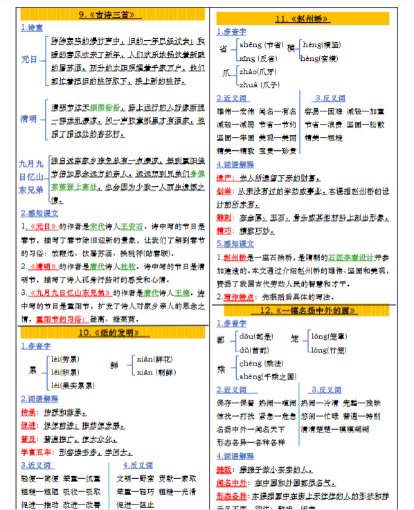 【精品】【课课贴+彩色版（完整28课）】三下语文-教学网