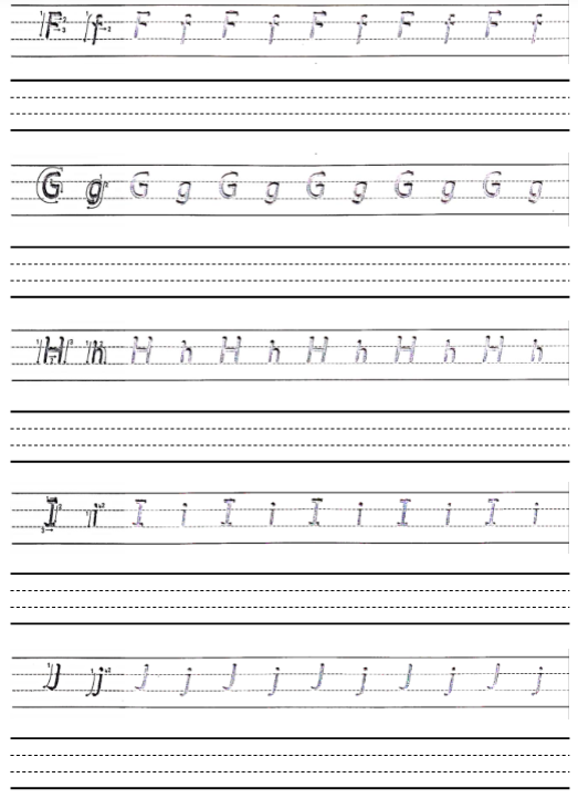 幼小衔接衡水字母字帖小册子-教学网