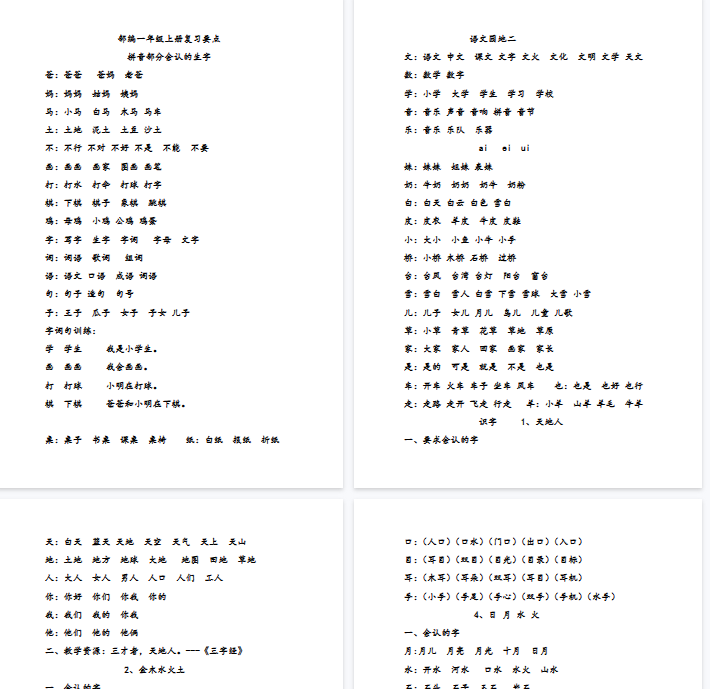 【26页完整版】复习知识点汇总【高清直接可打印】-教学网