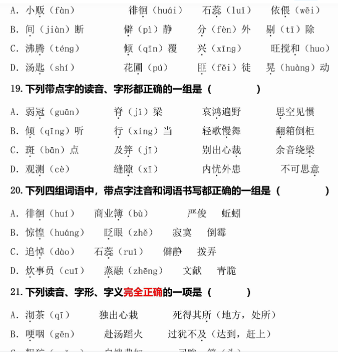 21页【(小升初)专题复习】——汉语拼音-教学网