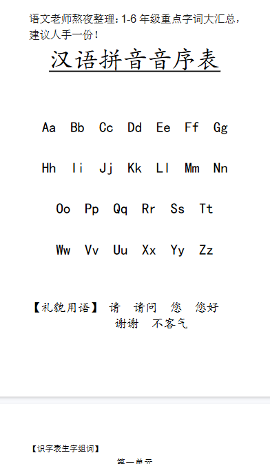 【37页新版】小升初复习：：1-6年级重点字词大汇总，建议人手一份！【高清完整版】-教学网