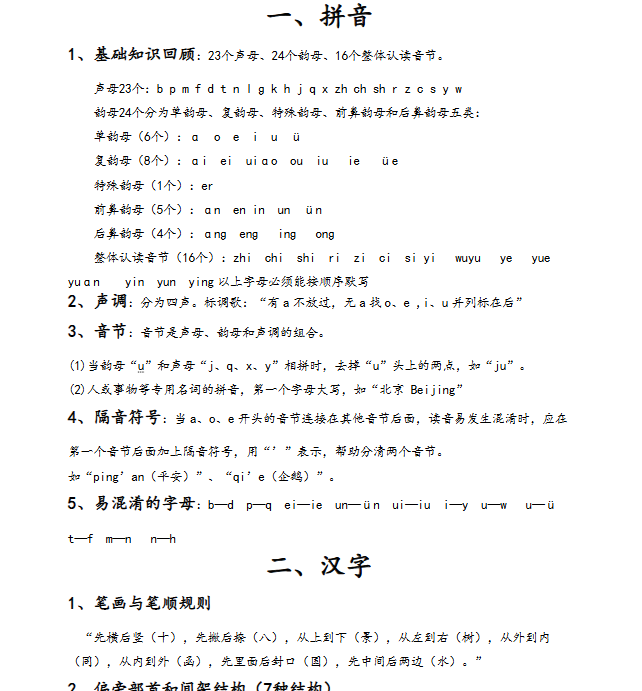 【33页新版】最完整的小学语文知识总结(小升初专用)【高清完整版】-教学网