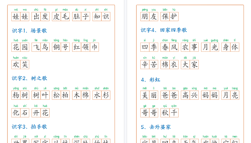 【18页高清完整版】二上语文词语表看拼音写词语（含答案）-教学网