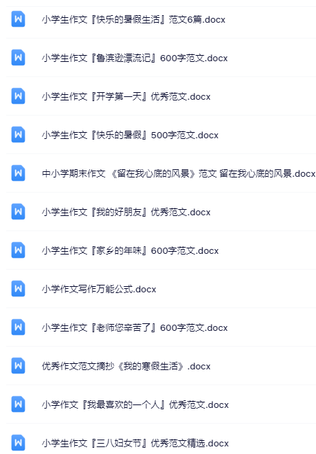 小学六年级精品作文全套资料打包整理版-教学网