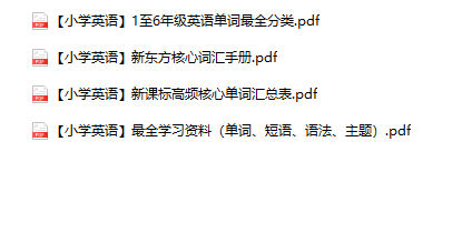 小学英语1-6年级单词汇总（单词 短语 语法 主题）-教学网