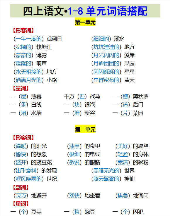 139份！词语搭配最新整理持续更新版-高清完整-教学网