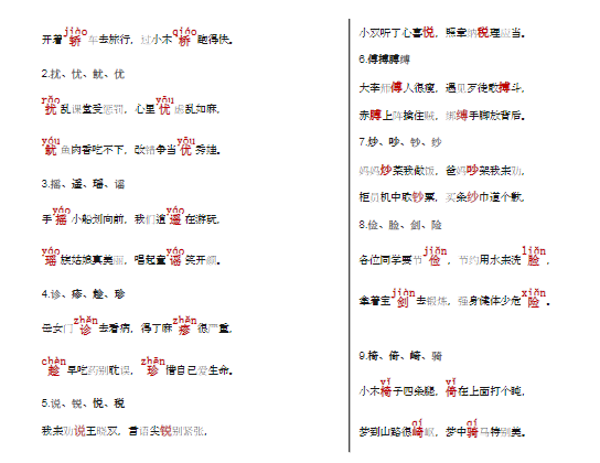 汉字识字顺口溜 9页-教学网