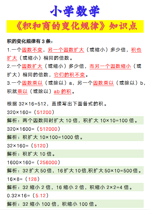 26份！积商变化规律最新整理持续更新版-高清完整-教学网