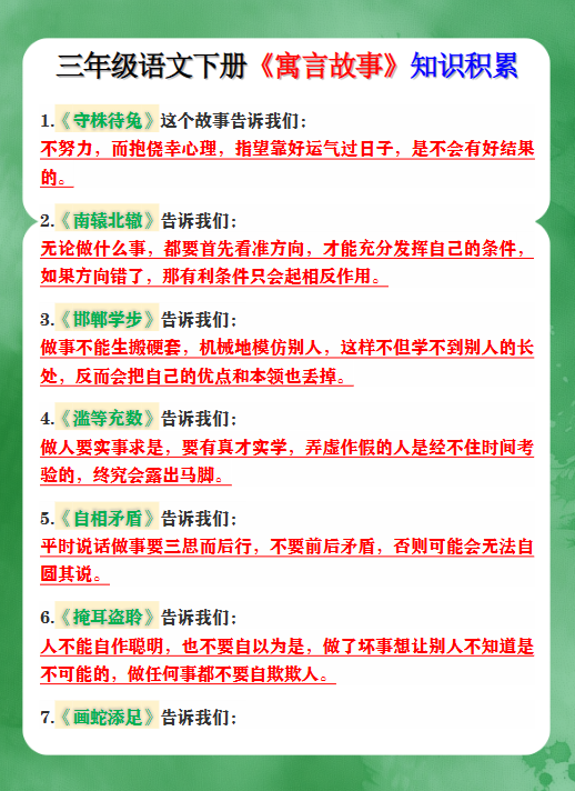 21份!寓言故事最新整理持续更新版-高清完整-教学网