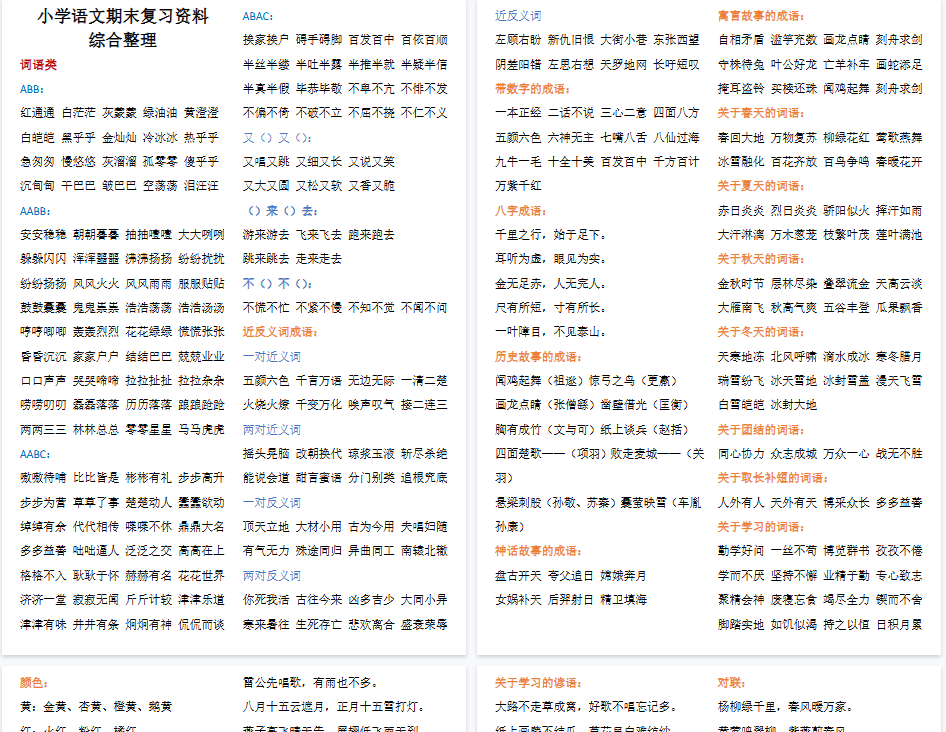 【14页完整版】期末复习资料综合整理【高清直接可打印】.pdf-教学网