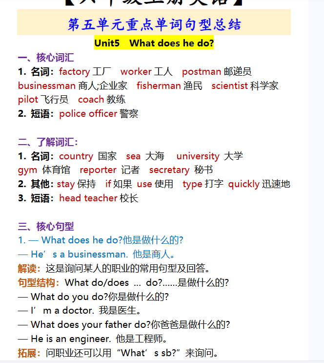 72份！单元重点最新整理持续更新版-高清完整-教学网