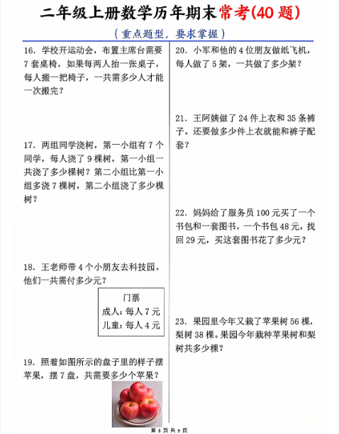 二上数学期末常考应用题-教学网
